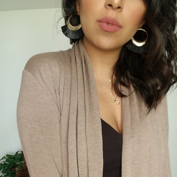 FLASHSALE⚡ULTRAMODERN DRAPE CARDIGAN IN BROWN - Picture 10 of 12